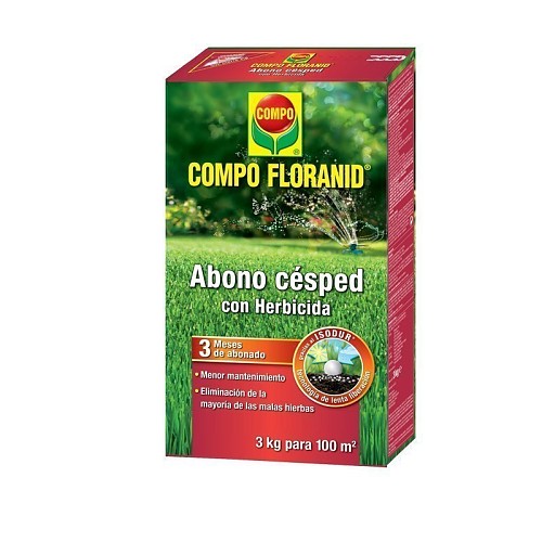 COMPO FLORANID® Abono Césped + Herbicida